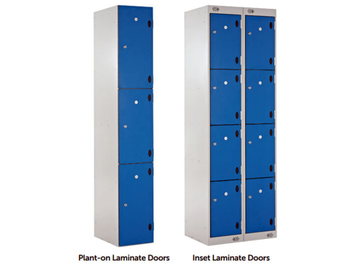 Laminate door lockers