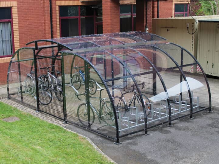 Stratford cycle compound shelters