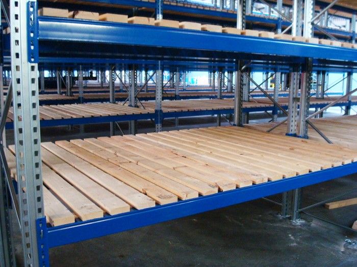 Timber pallet racking decking