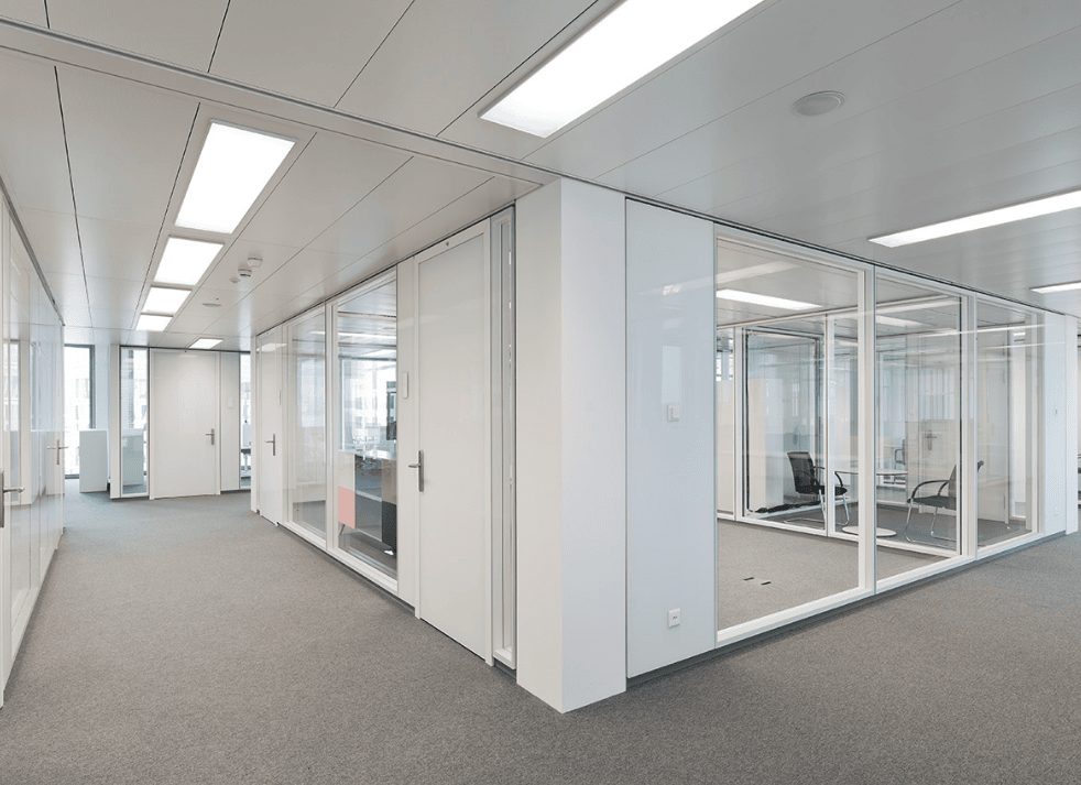 Fire rated partitions and ceilings