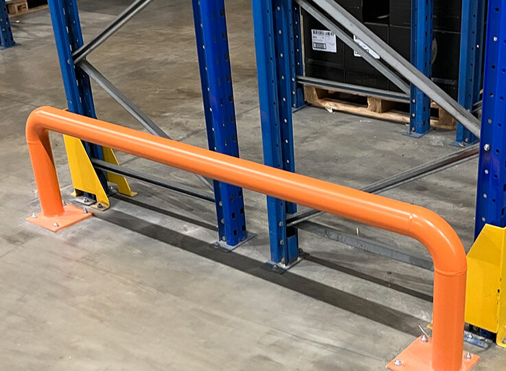 Great Bear pallet racking defenders for rack safety